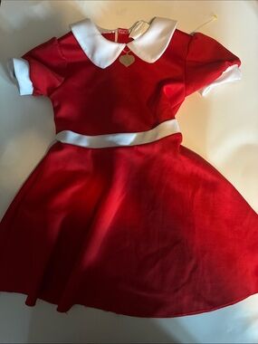 Annie Costume with White Trim - Brand:  fun world costumes